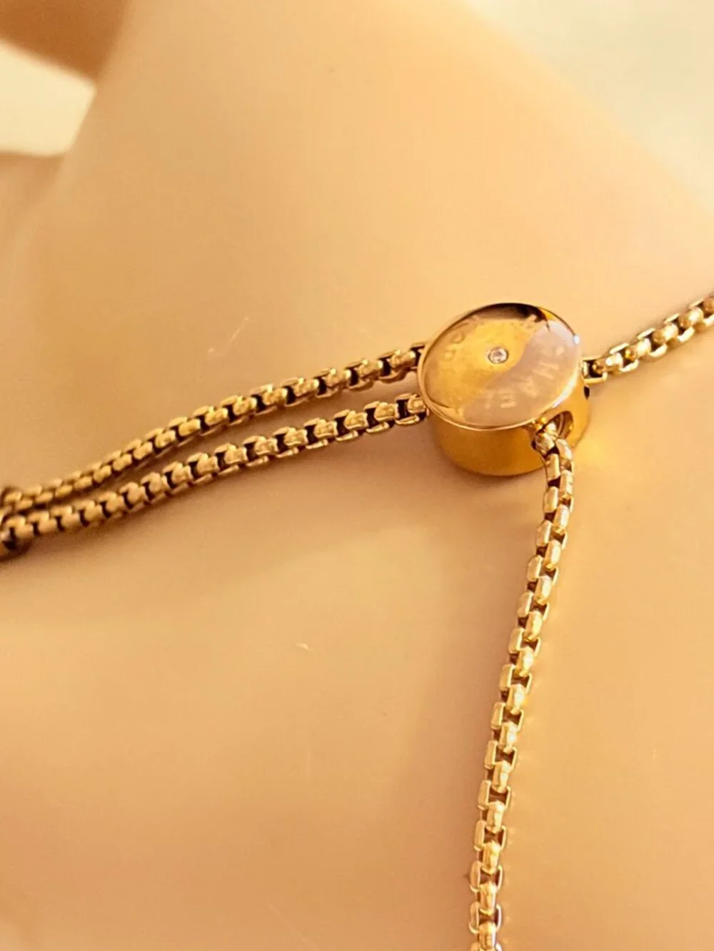 Michael Kors Gold Tone Slider Bracelet